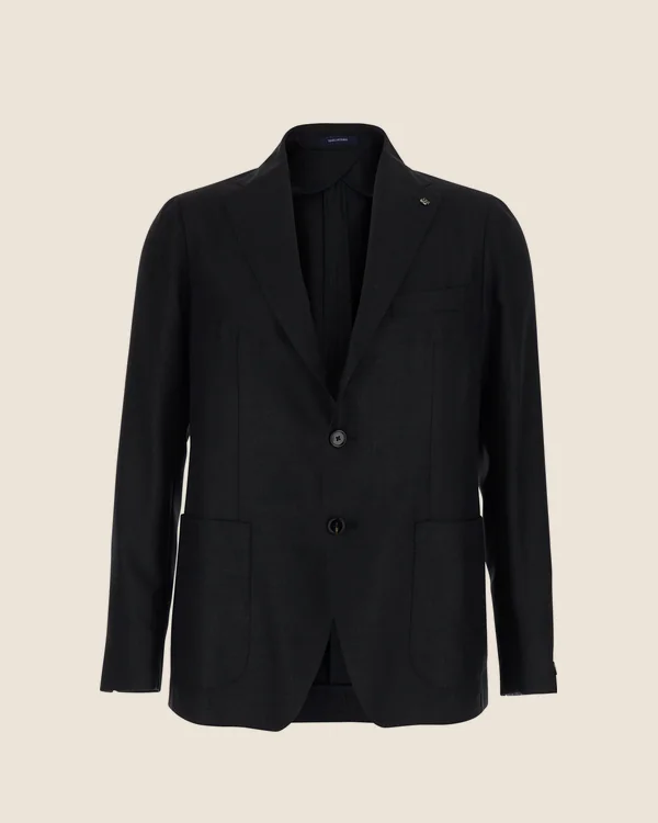Tagliatore Montecarlo navy wool blazer